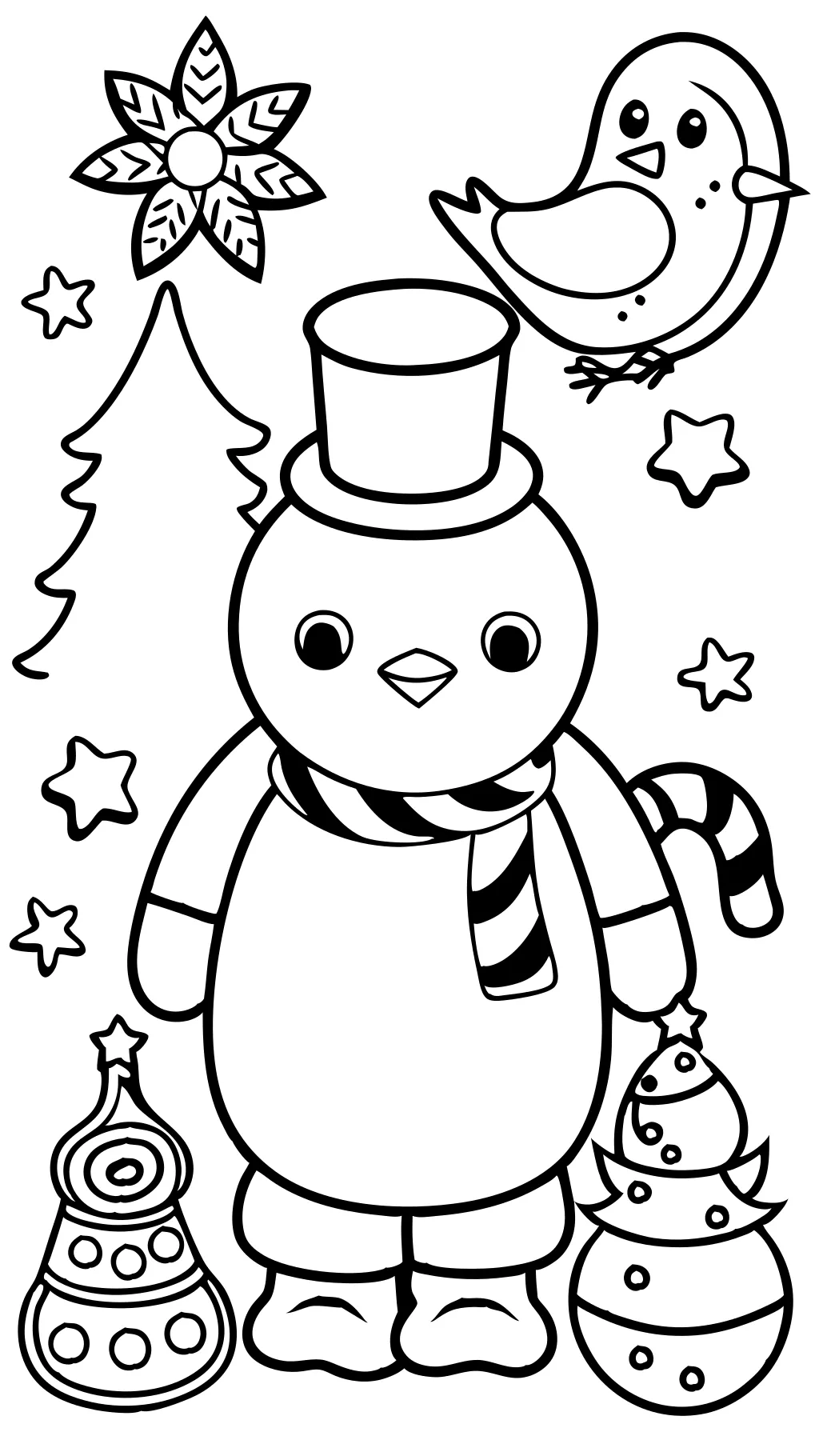 childrens christmas coloring page